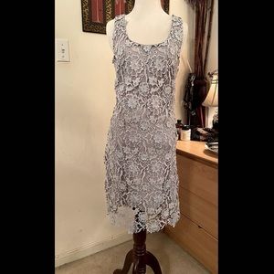 Wendy Bird ice blue lace sheath dress